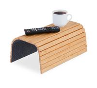 Bamboo sofa arm tray Armrest Organiser Lightweight Bamboo Couch Butler Non-slip