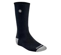 Bamboo Sports Premium Bamboo Crew Work Socks- Moisture Wicking, Odor Eliminating, Black 3 Pair, Large