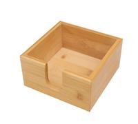 Bamboo Square Tissue Box, Tissue Holder, Napkin Dispenser, Tissue Cover, Modern Living Room Napkin Holder Without Lid for Home Restaurant