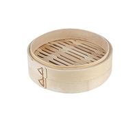 Bamboo Steamer,Anti-Scald Steamer Basket with Handle/Lid Healthy Cooking for Vegetables,Dim Sum Dumplings,Buns,Fish,Meat(13.5-Steamer)