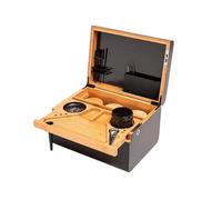 Bamboo Storage Box, Lockable with Removable Tray for Home or Office Storage, Ideal for Herb Accessories, One Size