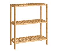 Bamboo Storage Stand Shelf, Natural + White