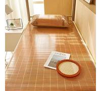 Bamboo Summer Bed Mat, Breathable Smooth Summer Cooling Sleeping Mat, L75xw31.5in L75xw35.4in L77xw39.4in Summer Bamboo Sleeping Mat For Home School Dorm ( Color : B , Size : L190xW80cm/L75xW31.5in )