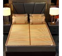 Bamboo Summer Cooling Sleeping Mat, Bamboo Sleeping Mat Multicolor Multiple Sizes(Color B,90x185cm)