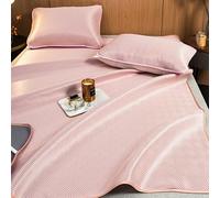 Bamboo Summer Cooling Sleeping Mat, Cooling Sleeping Mat Multicolor Multiple Sizes(Pink,150 * 200cm)
