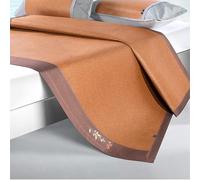Bamboo Summer Cooling Sleeping Mat, Foldable Rattan Cooling Bed Mat Double Sided Ice Silk Multiple Sizes(120 * 195cm)