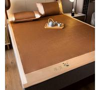Bamboo Summer Sleeping Mat, Summer Cool Bamboo Mat Foldable Double Sided Breathable Rattan Multicolor 35.4-78.7in(Color-b,180cm/70.8IN)