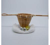 Bamboo Tea Infuser Colander, Weaved Bamboo Infuser, Tea Strainer