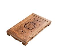Bamboo Tea Tray with Der Solid Wood Water Sto Rosewood Design Ideal for Serving Teapots & Accessories Perfect for Home & Tea Lovers (Light Grey)