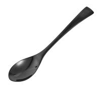 Bamboo Teaspoons Black Stainless Steel Titanium Plated Mirror Polish | Lightweight Tableware for Tea and Sugar, Stylish Shine, Simple Cleanup, Suitable for Home Cooks or Cafe Service