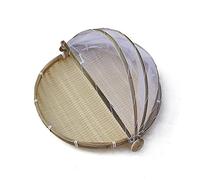 Bamboo Tent Basket, Bamboo Picnic Basket, Fly Cover, Bread Basket, Picnic Basket with Gauze Fruit Bowl, Fruit Vegetable Bread Basket, Food Serving Basket, Cover, Picnic Basket, Cake Cover for