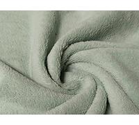 Bamboo Terry Towelling Fabric Material Green, 1Mtr - 150cm x 100cm