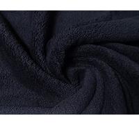 Bamboo Terry Towelling Fabric Material Navy, 1Mtr - 150cm x 100cm