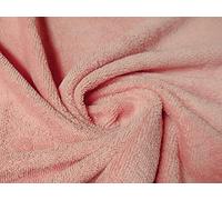 Bamboo Terry Towelling Fabric Material Rose, 1/4Mtr - 75cm x 50cm