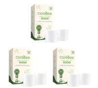 Bamboo Toilet Rolls | Unscented | 3-Ply | 100% Bamboo | Plastic-Free Packaging | 200 Sheets Per Roll | Biodegradable, Compostable & Eco-Friendly | Vegan (6 Rolls) (Pack of 3)