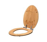 Bamboo Toilet Seat Cover Slow Down Thickening Length 400 to 470mm Width 330 to 380mm Bathroom Decoration Accessories(O Shape)