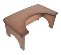 Bamboo Toilet Step Stool for Adults - Non-Slip Potty Training Aid Compact Footrest for Squatting Toilet Assistance & Constipation Relief Eco-Friendly Bathroom Solution