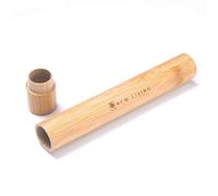 Bamboo Toothbrush Holder | Bamboo Toothbrush Carry Case | Toothbrush Case | Biodegrade Eco Product | 21cm Natural Product