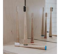 Bamboo Toothbrush ~ Soft Quality bristles, Family Pack 4 Pcs ~ Natural, Biodegradable,Compostable, Zero Waste, Eco-Friendly Toothbrush - FLON