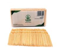 Bamboo Toothpicks, 990 Premium Double Pointed Wooden Toothpicks - Slim Profile 1.3 mm Natural Bamboo Cocktail Sticks for Teeth Cleaning, Appetisers, Cheese, Fruit, Crafts & Everyday Use