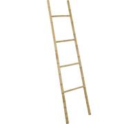 Bamboo Towel Ladder - Wooden Bathroom Drying & Storage Stand - Bedroom Clothes Holder Rail Rack - Width: 42cm - Height: 160cm
