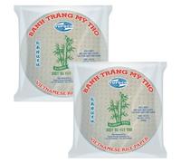 Bamboo Tree Authentic Vietnamese Spring Roll Wrappers - 16cm Diameter Sheets - Versatile Rice Paper for Spring Rolls - Bulk Pack