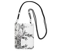 Bamboo Tree Image Chinese Calligraphy A Large Capacity Crossbody Phone Case For Worry Free Travel