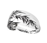 Bamboo Tree Image Chinese Calligraphy Print Sports Headbands For Men Women, Moisture Wicking Sweat Band Elastic Wide Hair Bands,For Running, Cycling, Basketball, Gym Exercise, Football