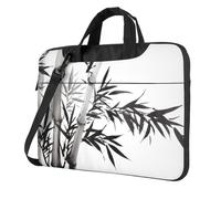 Bamboo Tree Image Chinese Calligraphy Printed Waterproof Laptop Case Ultra-Thin Portable One-Shoulder Laptop Bag 600d Oxford 13in/14in/15.6in