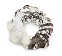 Bamboo Tree Image Chinese Calligraphy Satin Scrunchies Fashion Soft Hair Ties Exquisite Jumbo Scrunchy Thick Elastic Hair Bands Cute Satin Hair Scrunchies for Women Hair Accessories Decor Gift