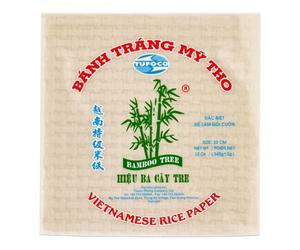 Bamboo Tree Square Rice Paper (22cm)