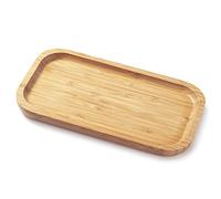 Bamboo Vanity Tray, Bathroom Counter Tray, Toilet Tank Top Organizer - 9.8 x 5.5 x 0.8 inch