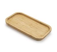 Bamboo Vanity Tray, Bathroom Counter Tray, Toilet Tank Tray, Wood Bathroom Tray for Organizing and Home Decor (25 x 14 x 2 cm)