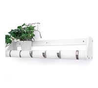 Bamboo Wall-Mounted Coat Rack with 6 Hooks - Stylish Entryway Shelf for Hallway, Bathroom, Living Room, or Bedroom - Functional Wall Organizer