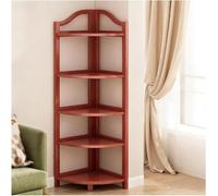 Bamboo Wall Mounted Corner Shelf, Space-Saving Floating Storage Organizer for Bathroom, Kitchen, Living Room, Bedroom and Office