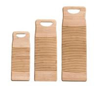 Bamboo Washboard Rectangle Washboard Washing Clothes Board Practical Hand Washing Clothes Tool Anti Slip Laundry Cleaning Board(40x15cm)