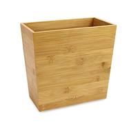 Bamboo Waste Paper Bin Under Desk Office Rubbish Bin | M&W