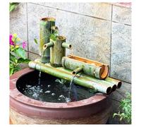 Bamboo Water Feature with Pump - Zen Garden Waterfall Decor for Indoor & Outdoor Relaxation, Tranquil Ambiance, Perfect for Meditation Spaces and Stress Relief