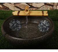 Bamboo Water Fountain Medium 12 Inch Three Arm Style without Pump, Indoor or Outdoor Zen Garden Decor Fountain, Natural, Split Resistant Bamboo, Combine with Any Container to Create Your Own Fountaion