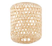 Bamboo Weaving Lampshade for Ceiling Lights, Natural Retro Decor | Handmade Woven Bamboo Cover, Heat Dissipation and Easy Removal, for Rooms, Cafes, E27 Pendant Fittings
