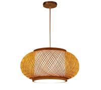 Bamboo Weaving Pendant Light Fixtures,Basket Pendant Lighting,Boho Light Fixture Hand-Woven Chinese Style Chandelier, Bamboo Retro Pendant Lamp,for Dining Room Kitchen Island Bedroom