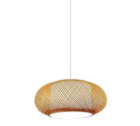 Bamboo Weaving Pendant Light Fixtures,Basket Pendant Lighting,Boho Light Fixture Hand-Woven Chinese Style Chandelier, Bamboo Retro Pendant Lamp,for Dining Room Kitchen Island