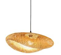 Bamboo Weaving Pendant Light Fixtures,Basket Pendant Lighting,Boho Light Fixture Hand-Woven Chinese Style Chandelier, Bamboo Retro Pendant Lamp,for Dining Room Kitchen Island