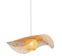 Bamboo Weaving Pendant Light Fixtures,Basket Pendant Lighting,Boho Light Fixture Hand-Woven Chinese Style Chandelier, Bamboo Retro Pendant Lamp,for Dining Room Kitchen Island