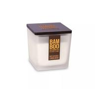 Heart and Home - Large Jar Candle BAMBOO - White Blossom & Sandalwood 210g for Men and Women