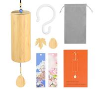 Bamboo Wind Chime - Meditation Bamboo Chimes for Indoors Sound Soothing Wind Chimes Zen WindChimes Indoor Sound Soothing Winds Bell for Home Decoration Yoga Deep Sound Healing Chime and Calming