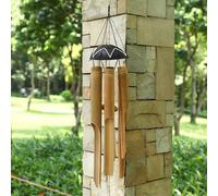 Bamboo Wind Chimes Outdoor, Wind Chimes with Melody Deep Tone, Classic Zen Garden Windchime for Relaxation, Grace.Home Décor for Patio, Garden, or Indoor