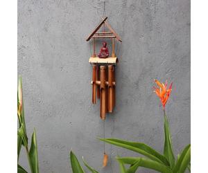 Bamboo Windchime - Natural finish - Brown Buddha 6 Tubes