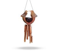 Bamboo Windchime - Natural finish - Husband & Wife KDMD Brown One Size
