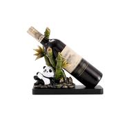 Bamboo Wine Bottle Rack, Panda Shape Decoration, Living Room Bar Decoration, Multifunctional Wine Rack, Countertop Display Rack